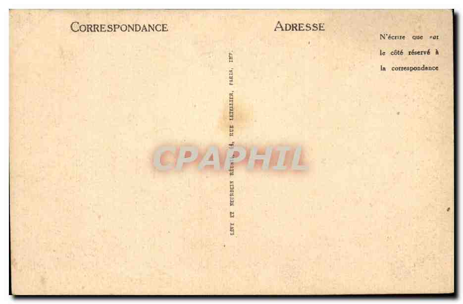 Sainte Adresse CPA Les falaises et l'hotellerie — Rückseite