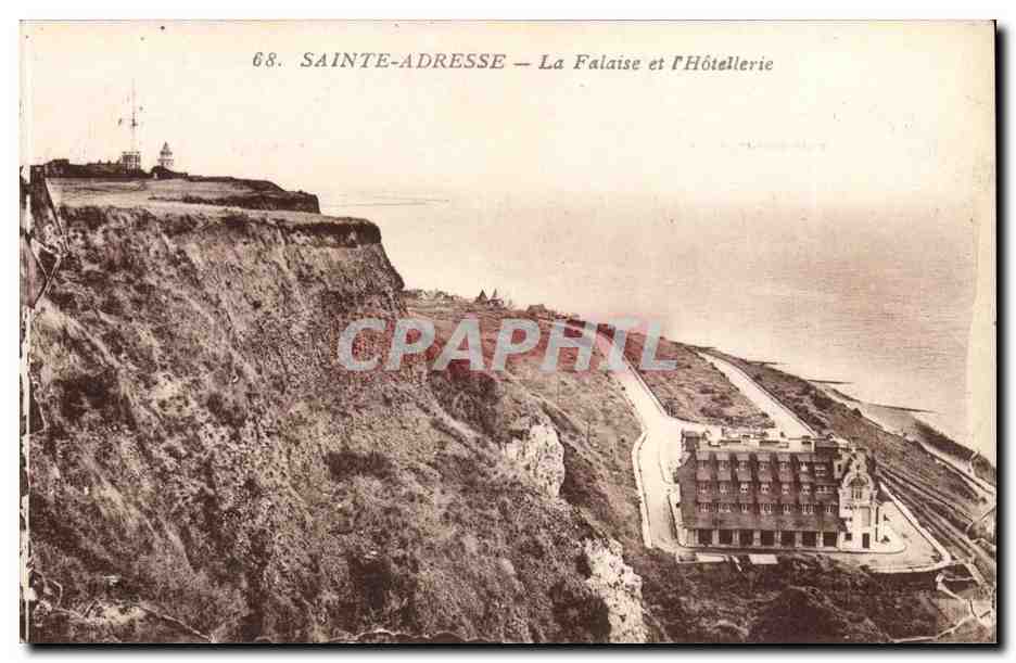 Sainte Adresse CPA La falaise et l'hotellerie