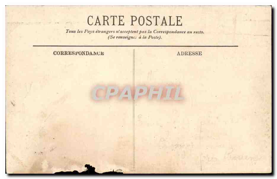 Dieppe CPA Les Tourelles et le chateau — Rückseite