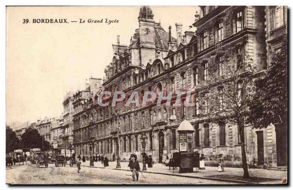 Bordeaux — Le Grand Lycée — Phototypie C. Jangatte, Sainlais