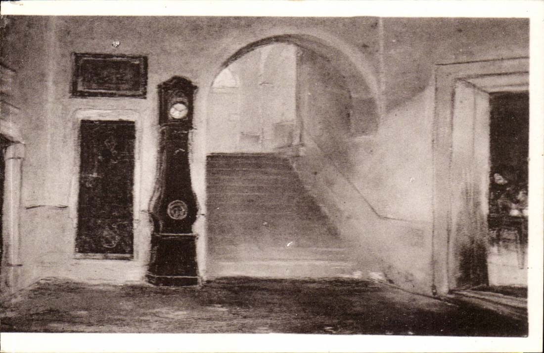 CPA Peinture Vestibule des Charmettes