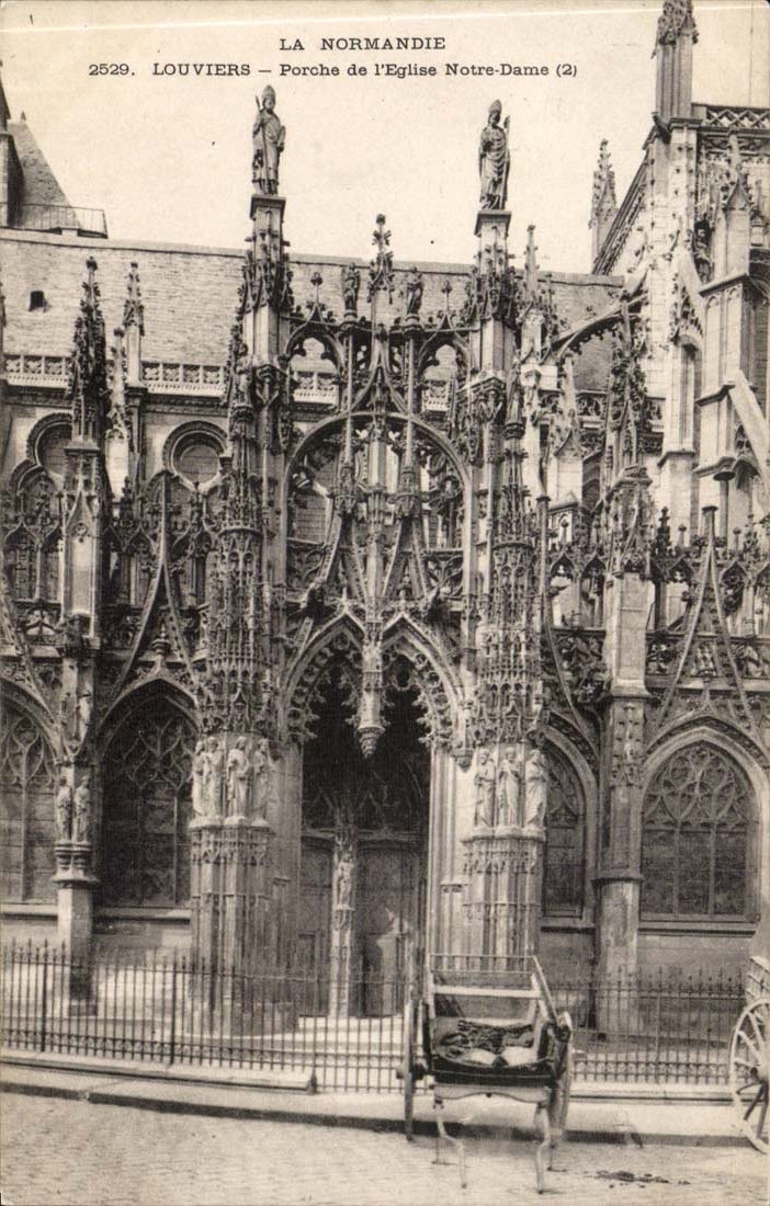 Louvières — Porche de l'Église Notre-Dame (2) — La Normandie, série 2529