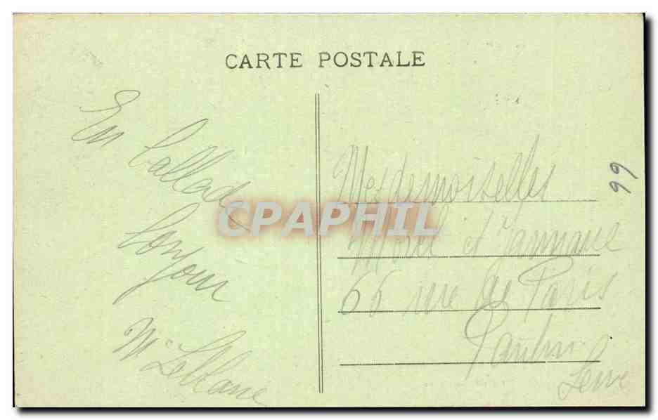 CPA Chartres Abside de la cathedrale et chapelle St Piat — Rückseite