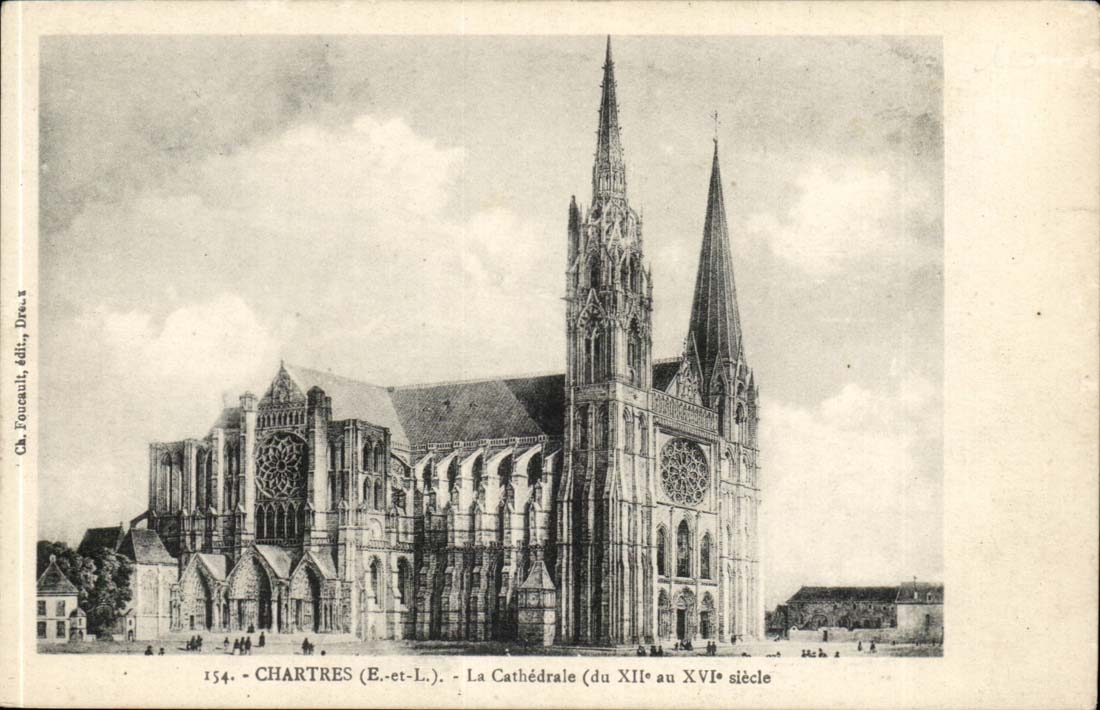 CPA Chartres La cathedrale