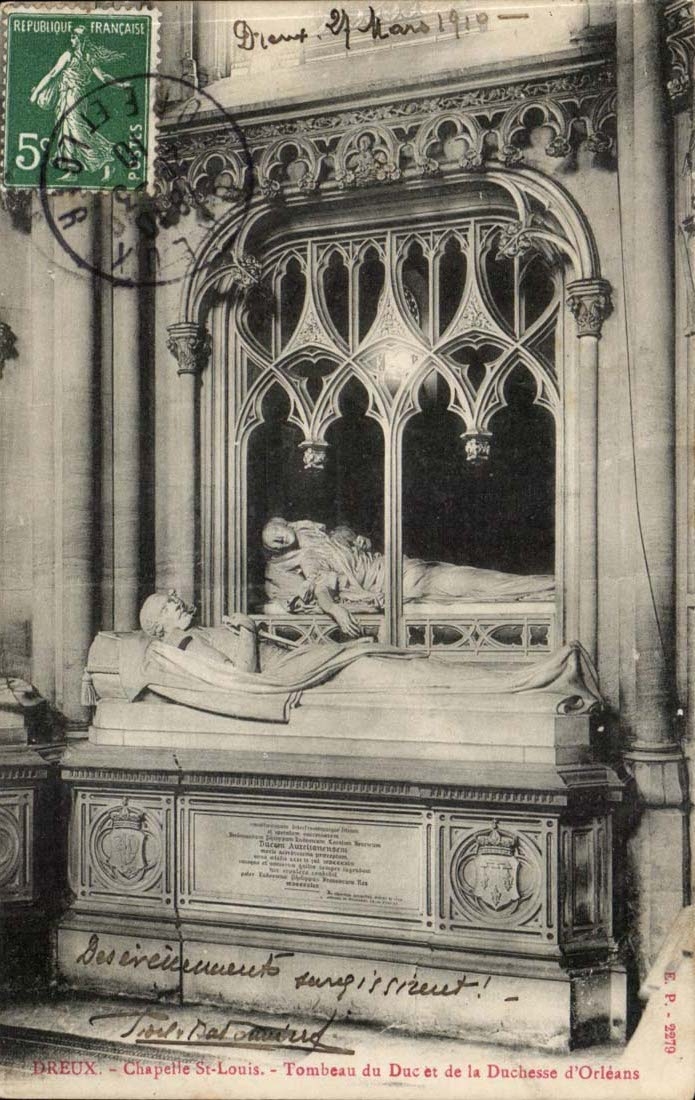 Dreux - Chapelle Saint-Louis - Tombeau du Duc et de la Duchesse d'Orléans — E.P. 2979