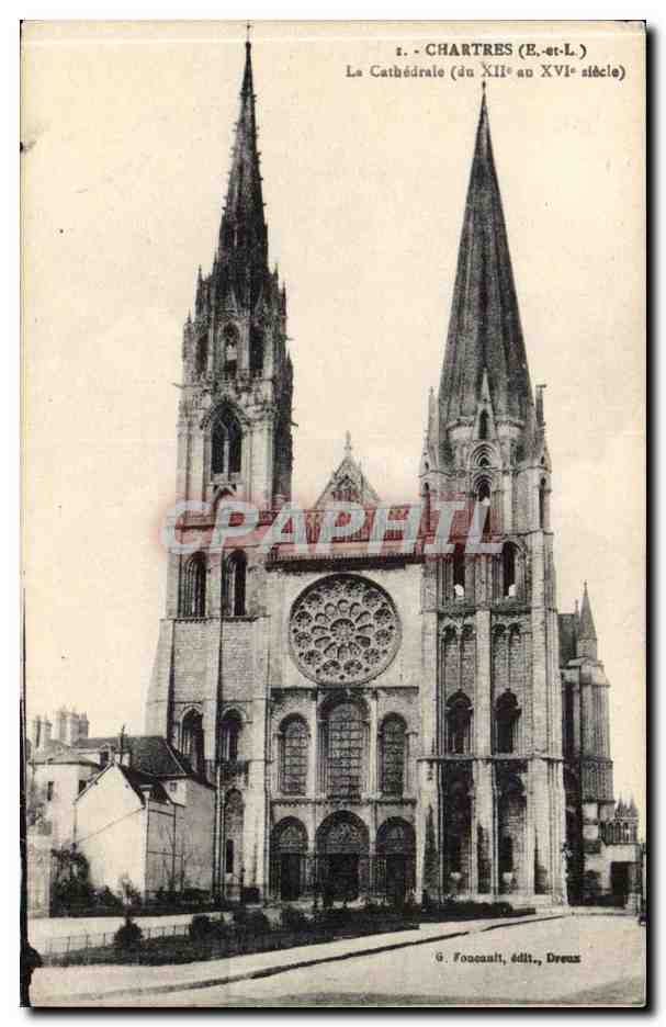CPA Chartres La cathedrale 