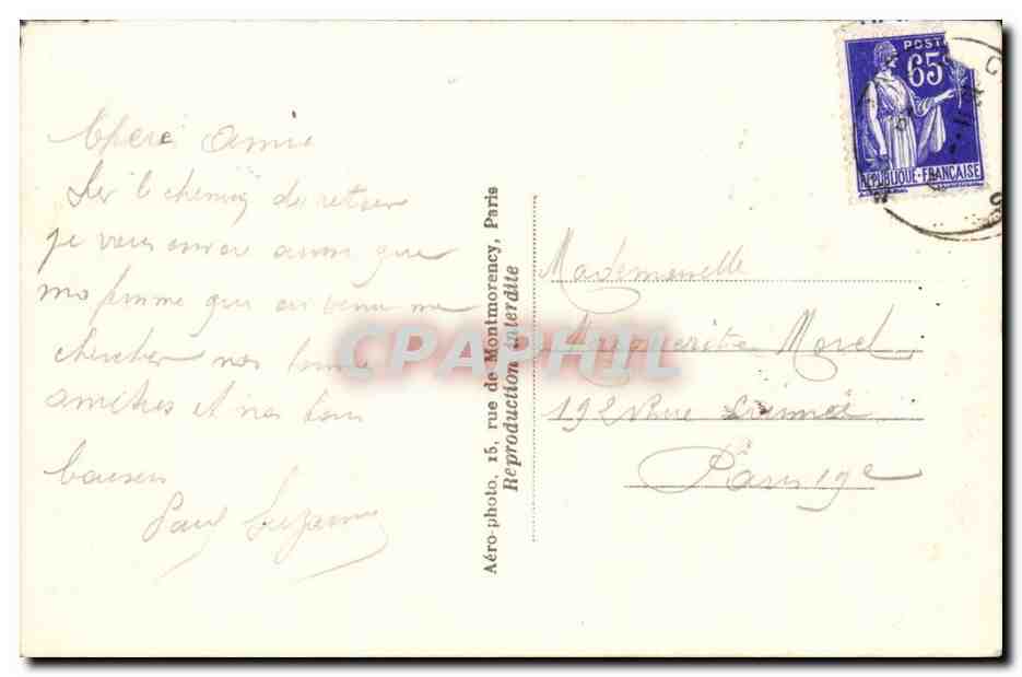 CPA Chartres La cathedrale Portail sud — Verso