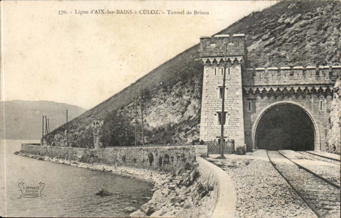 CPA Ligne d'Aix les Bains a Culoz Tunnel de Brison