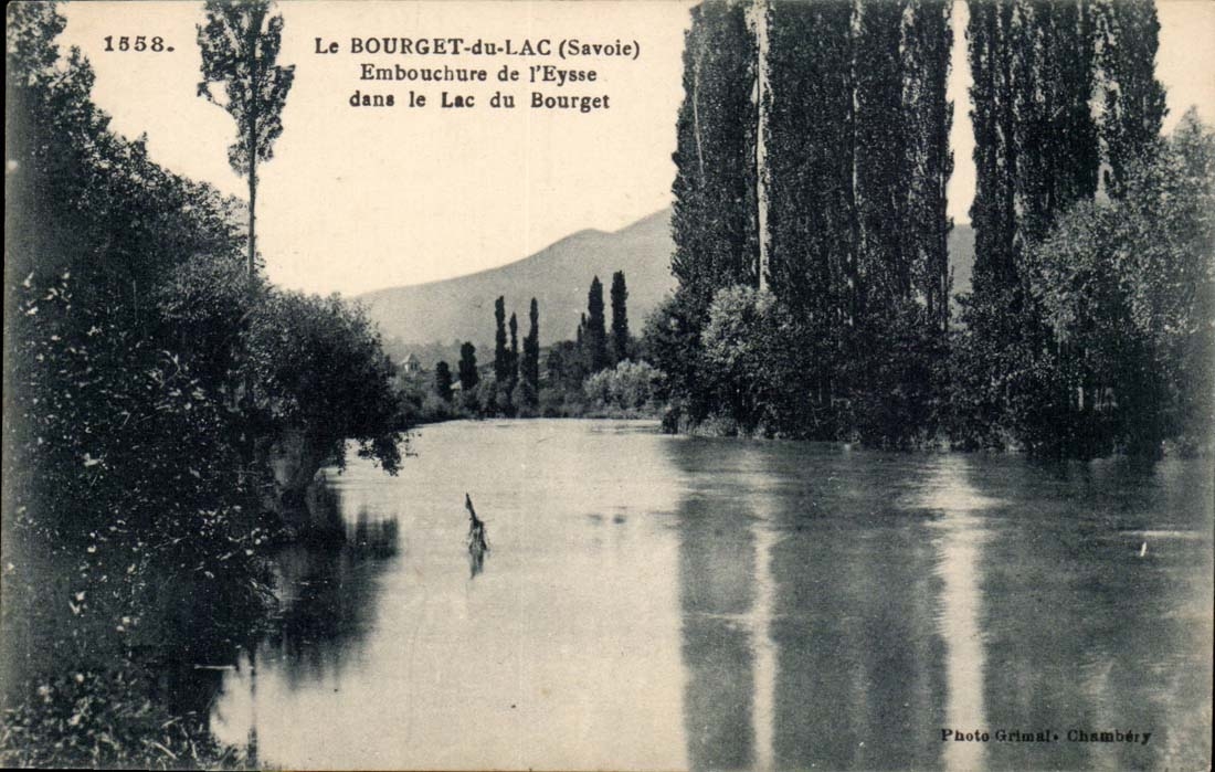 CPA Le Bourget du lac Embouchure de l'Eysse dans le lac du Bourget
