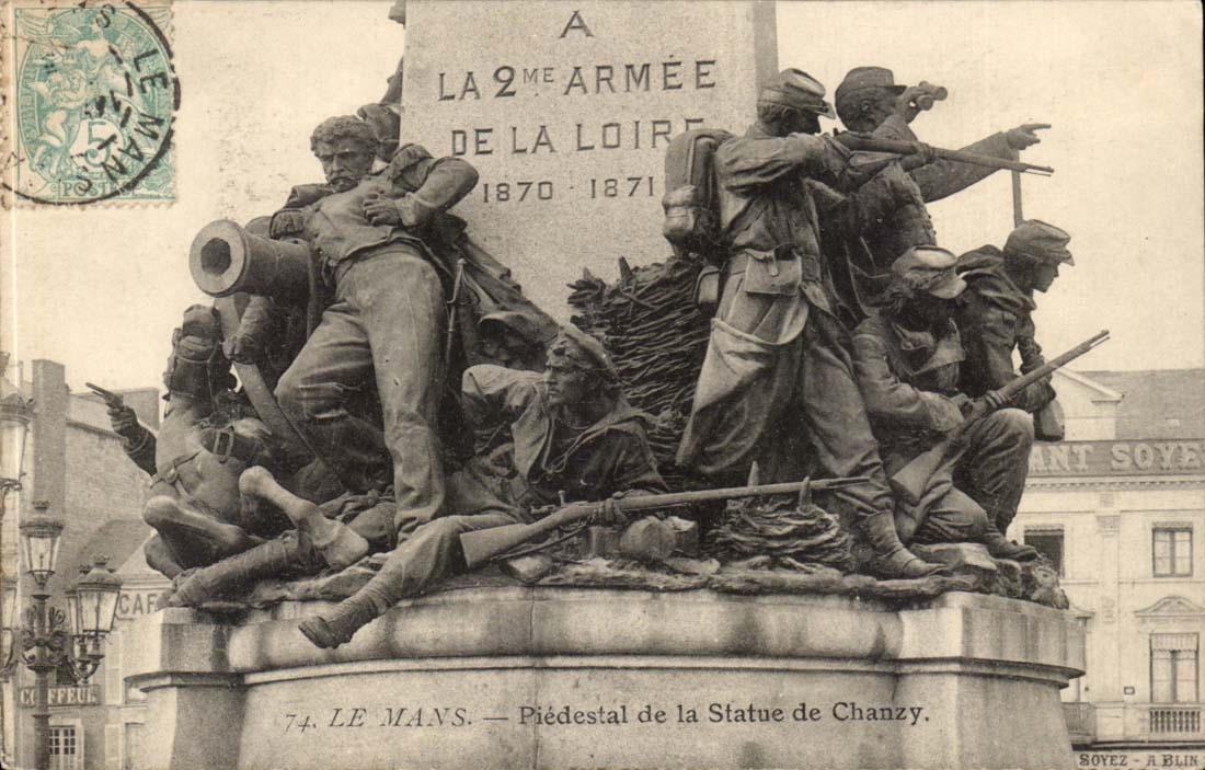 Statue de Chanzy — Piédestal de la 2ème Armée de la Loire — Le Mans — Soyez-Ablin