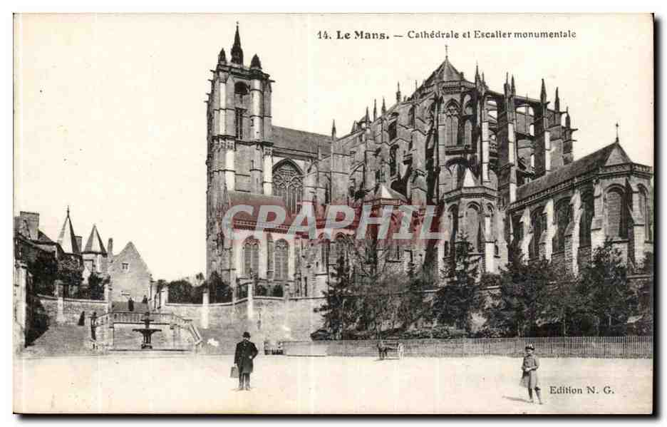 Le Mans — Cathédrale et Escalier monumentale — Edition N. G.