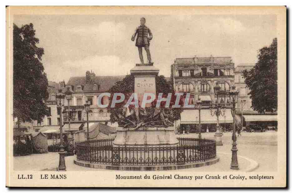Le Mans CPA Monument du General Chanzy par Crank et Croisy 