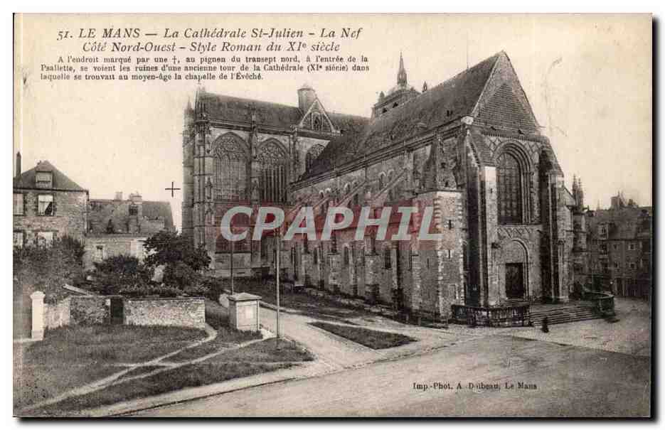 Le Mans CPA La cathedrale St Julien La nef