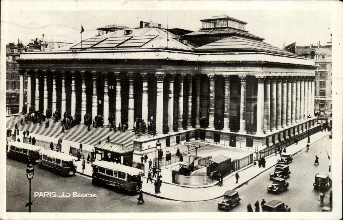 Paris CPM La bourse