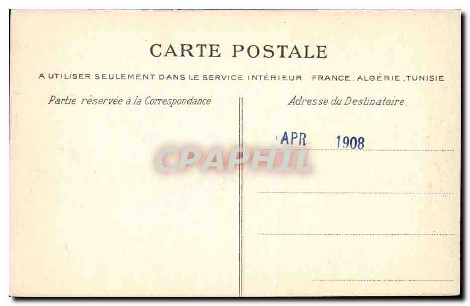 Paris CPA Un coin des Champs Elysees — Verso