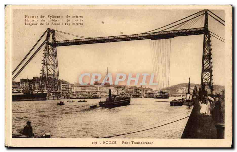 Rouen CPA Pont transbordeur
