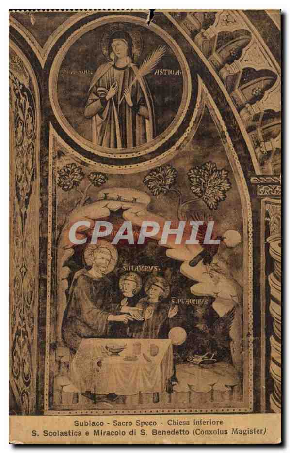 Italie - Italy - Subiaco - Lazio sacro Speco - Chiesa Interiore - Scolastica di S bendetto - CPA 