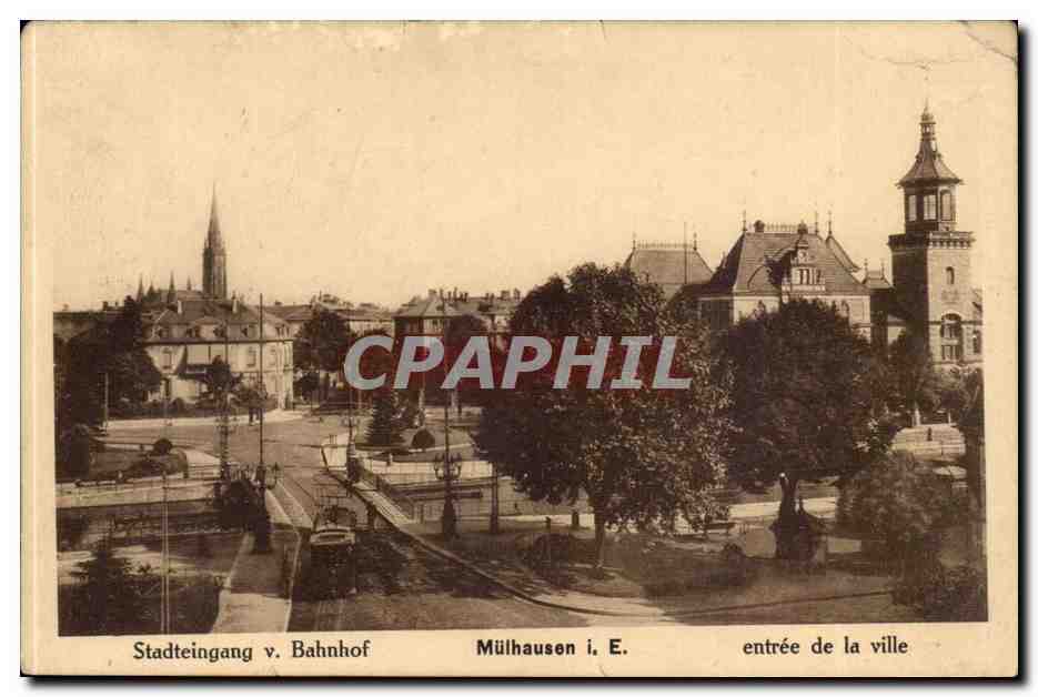 Entrée de la ville — Mulhausen i. E. — éditeur non visible