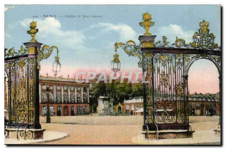 Nancy - La grille de Jean lamour - CPA 