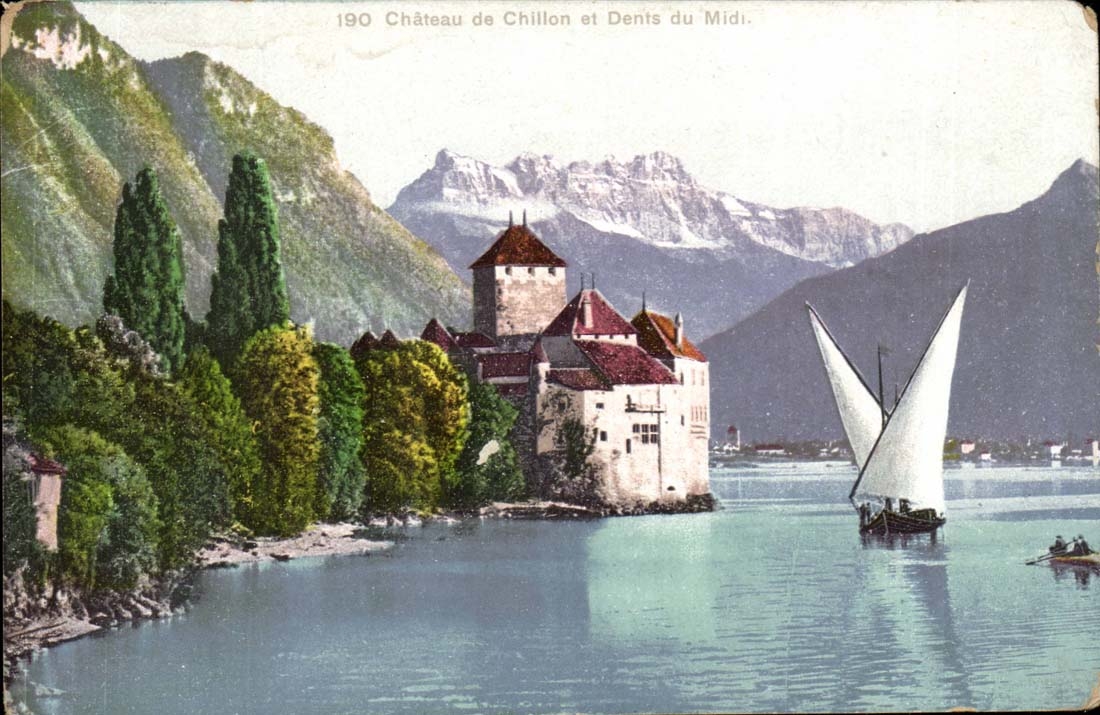 Suisse - Schweiz - Geneve - Geneva - Chateau de Chillon et Denis de Midi - CPA 