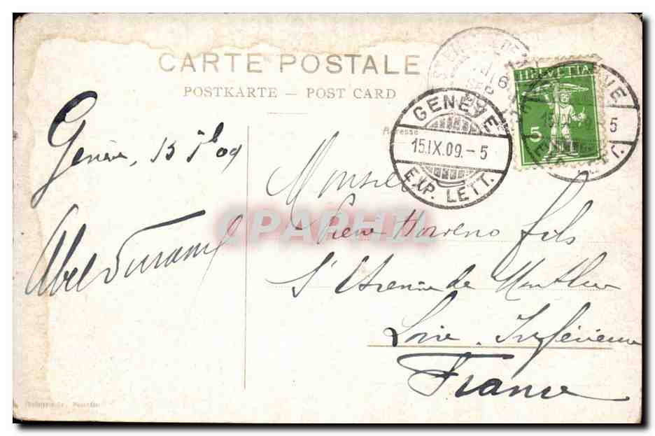 Suisse - Schweiz - Geneve - Geneva - Chateau de Chillon et Denis de Midi - CPA  — Rückseite