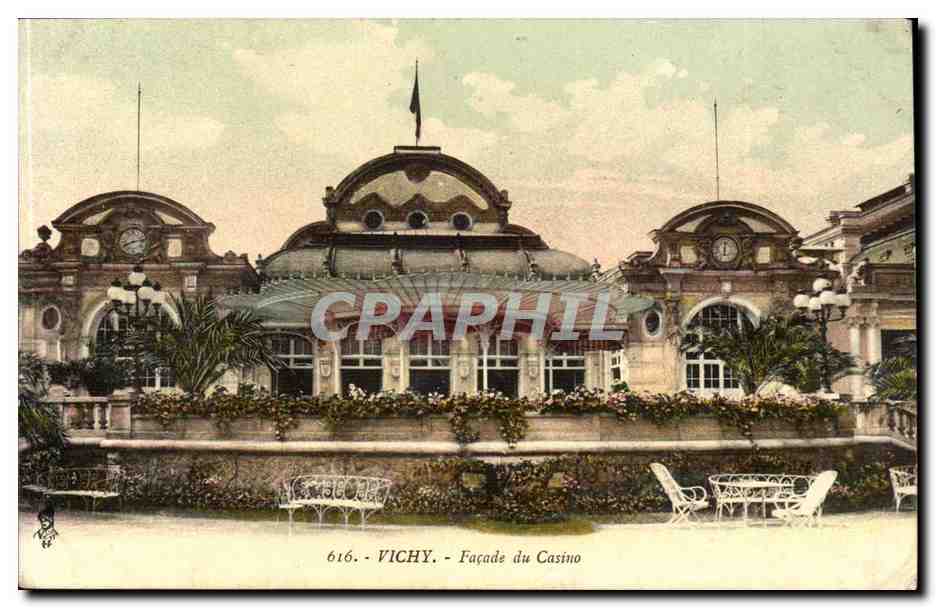 Vichy - Facade du Casino - CPA 