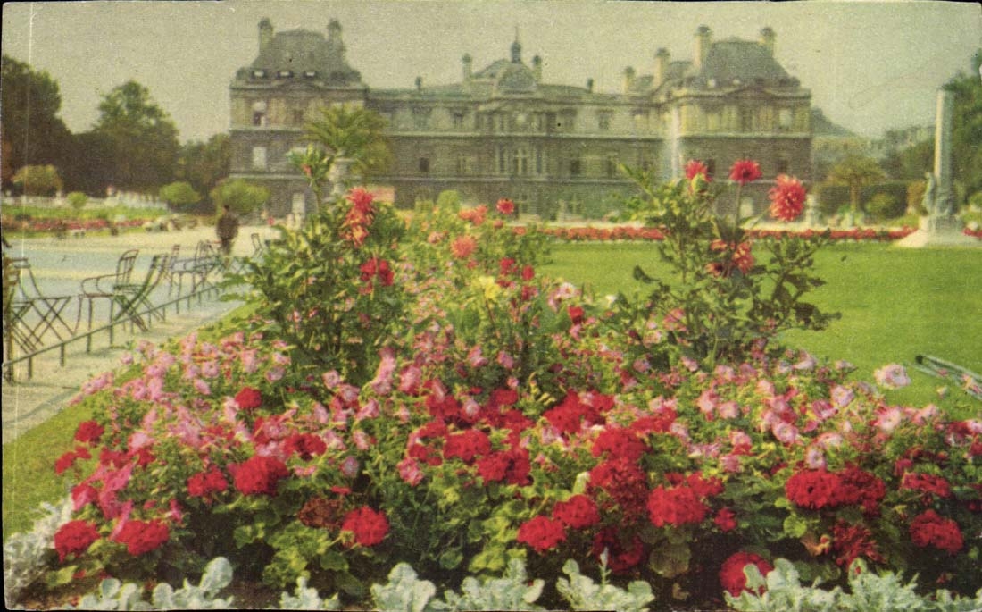 Paris - 6 - Jardin et Palais de Luxembourg construit en 1615 par Salomon de Brosse - CPA 