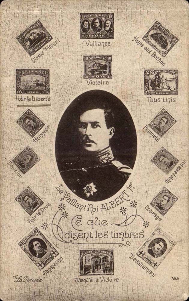 Le Vaillant Roi Albert Ier — Ce que disent les timbres — éditeur anonyme, n° 155