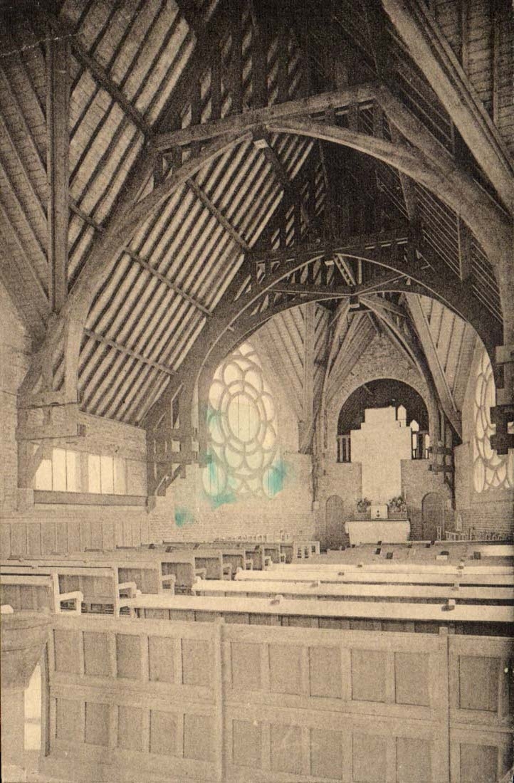 College de Normandie - Interieur de la Chapelle - CPA 
