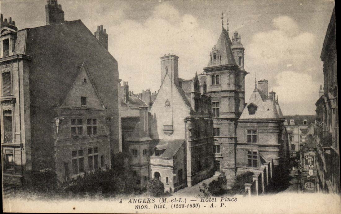 Angers - Hotel Pince monument historique 1623 - CPA 