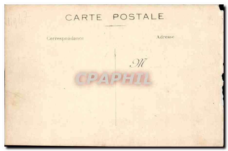 Fantaisie - Funebre - funerailles - tristesse - - CPA  — Verso