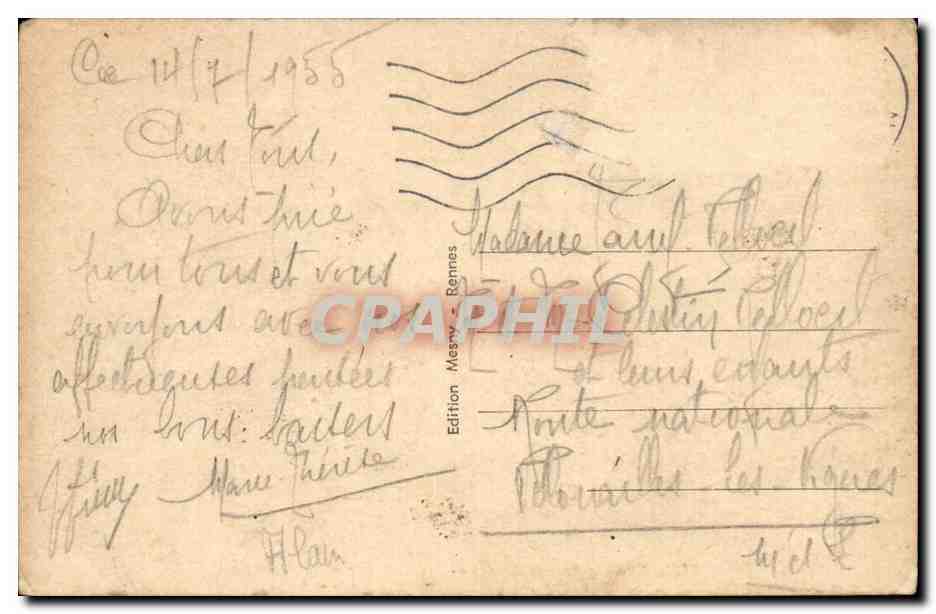 Sainte-Anne-d'Auray — La Basilique et la Fontaine — Verso