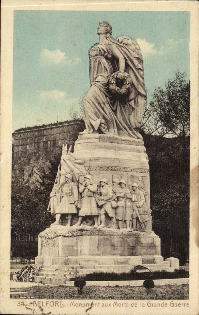 Belfort - Monuments aux Morts de la Grande Guerre - CPA 