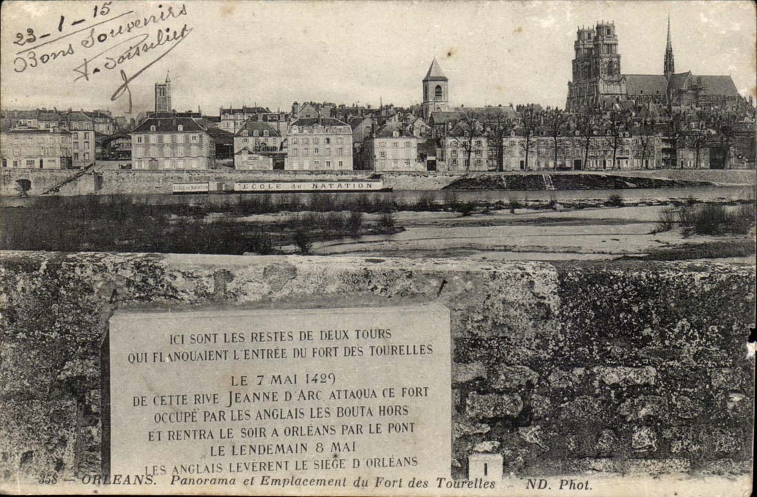 Orleans - Le 7 Mai 1429 de cette Rive Panoram et Emplacement du Fort des Tourelles - CPA 