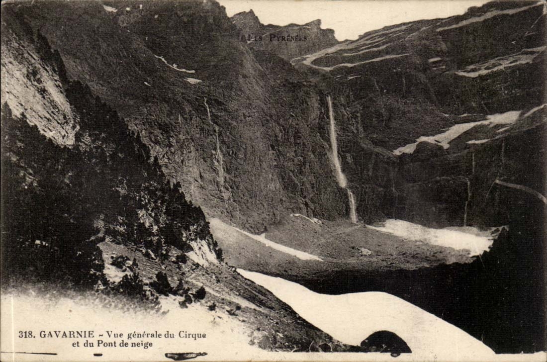 Gavarnie - Vue Generale du Cirque et du Pont du Neige - CPA 