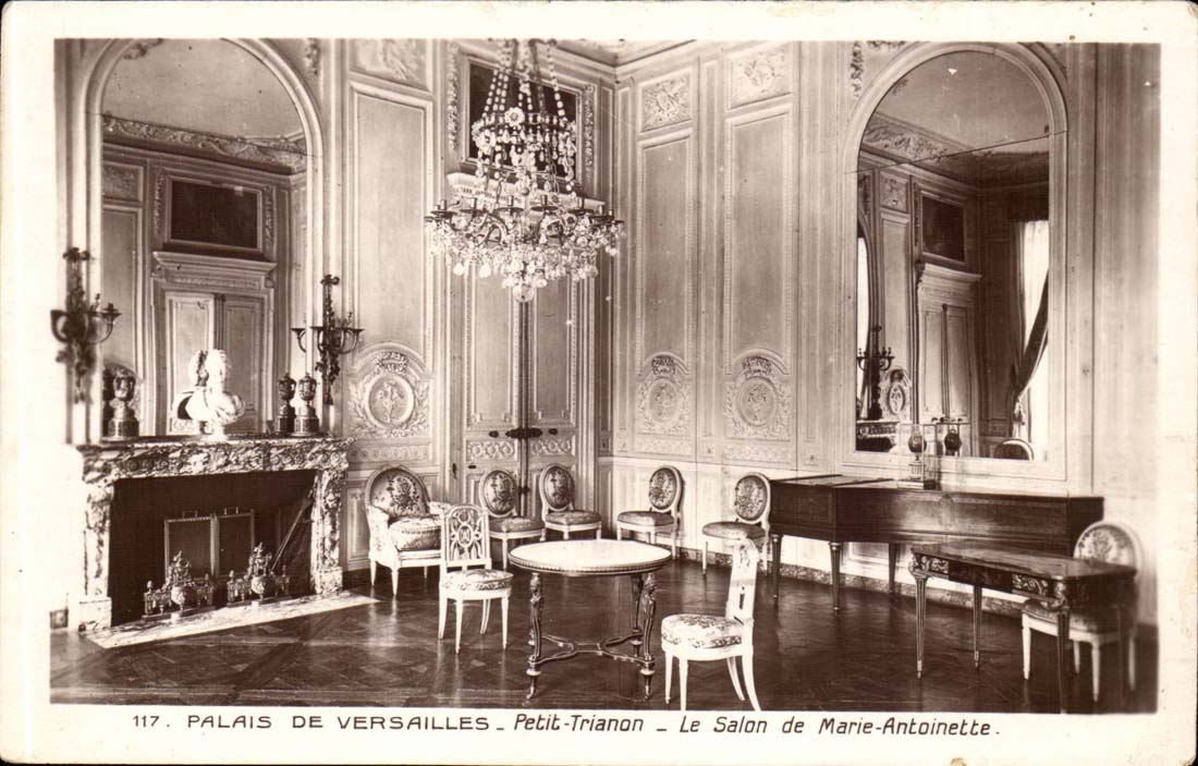 Palais de Versailles - Petit-Trianon - Le Salon de Marie-Antoinette — éditeur anonyme, n° 117