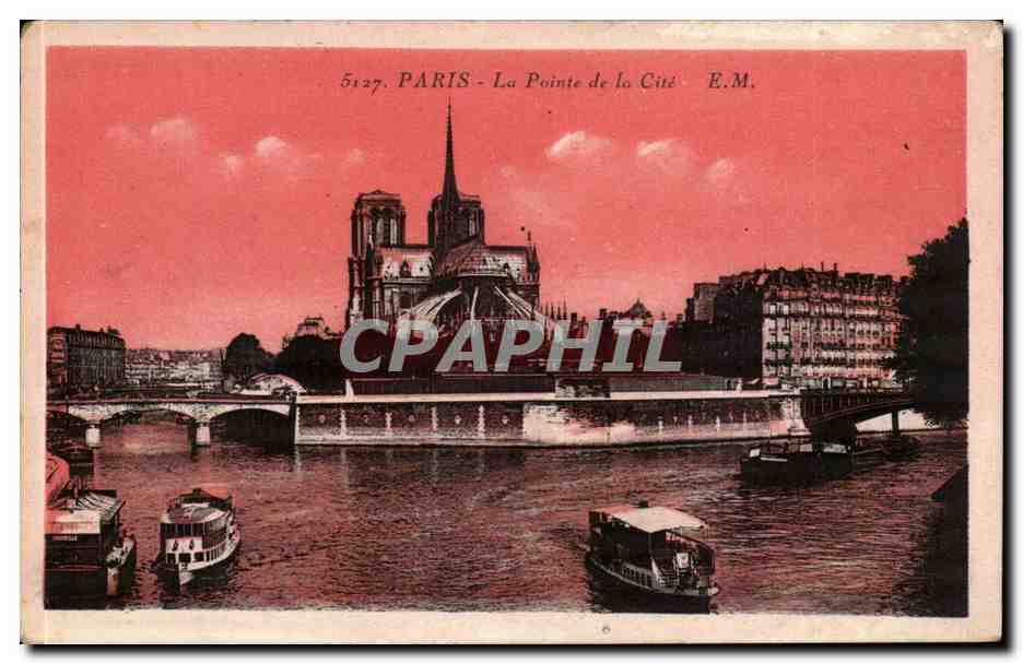 Paris 1 - La Pointe de la Cite - CPA 