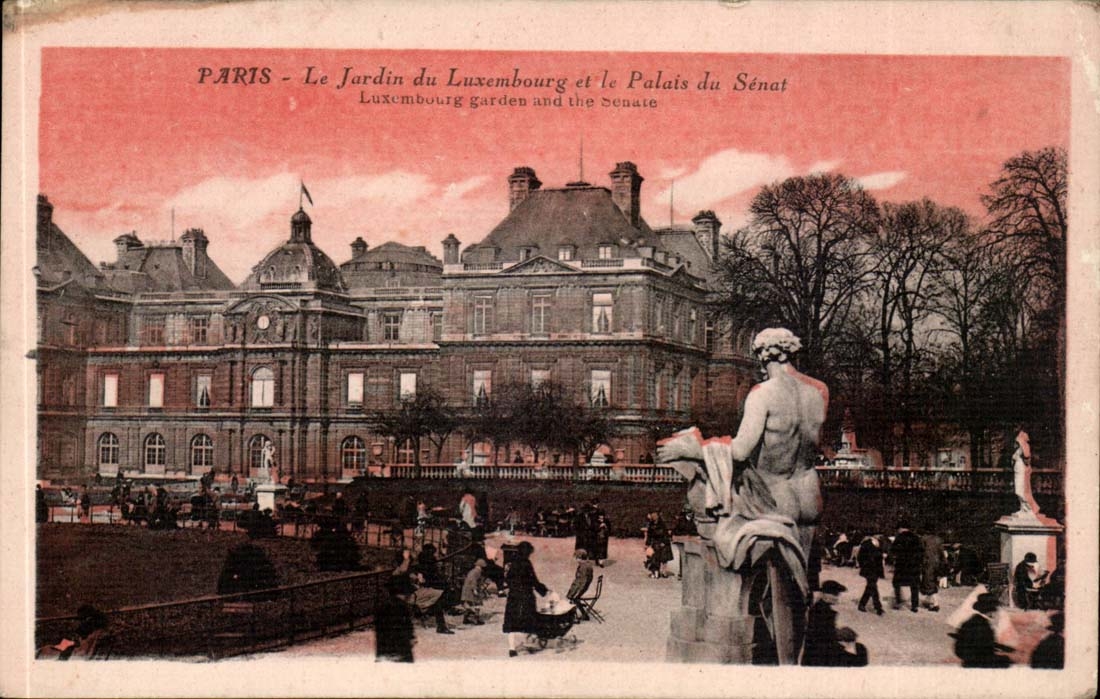 Paris 6 - Le Jardin du Luxembourg et le Palais du Senat - CPA 