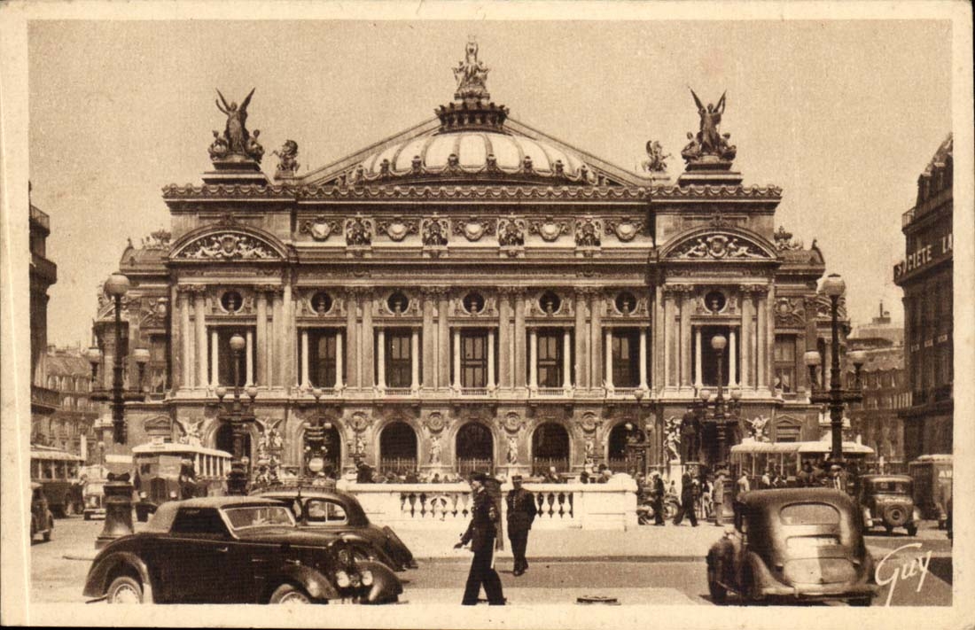 Paris - 8 - Theatre de 'Opera 1862 - 1875 - automobile - CPA 