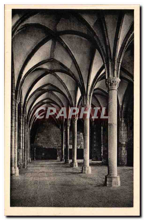 Abbaye du Mont-Saint-Michel — Salle des Hôtes — éditeur Serv. Commercial Monuments Historiques