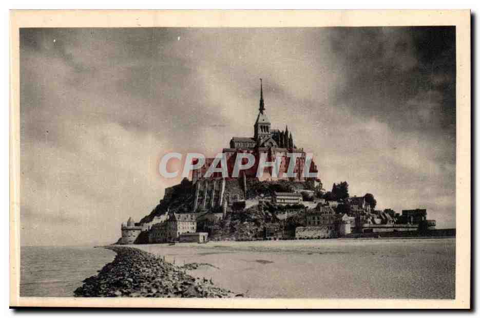 Mont Saint-Michel — Vue générale - Face Sud — Service Commercial Monuments Historiques, Grand Palais, Avenue Alexandre-III, Paris