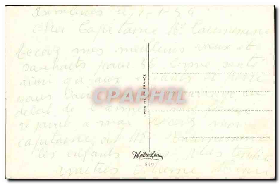 Fantaisie - Bonne Annee - Oiseau - - CPA  — Verso