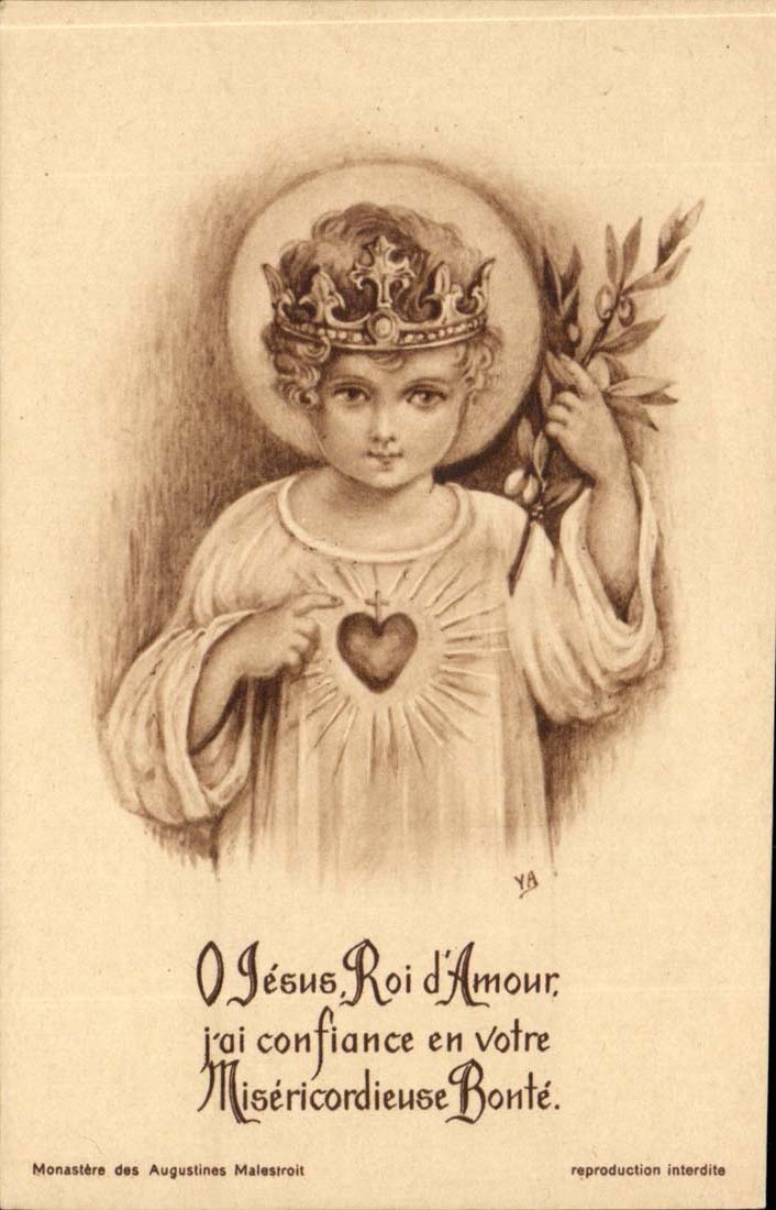 fantaisie - Enfant Jesus - Roi d'Amour - CPA 