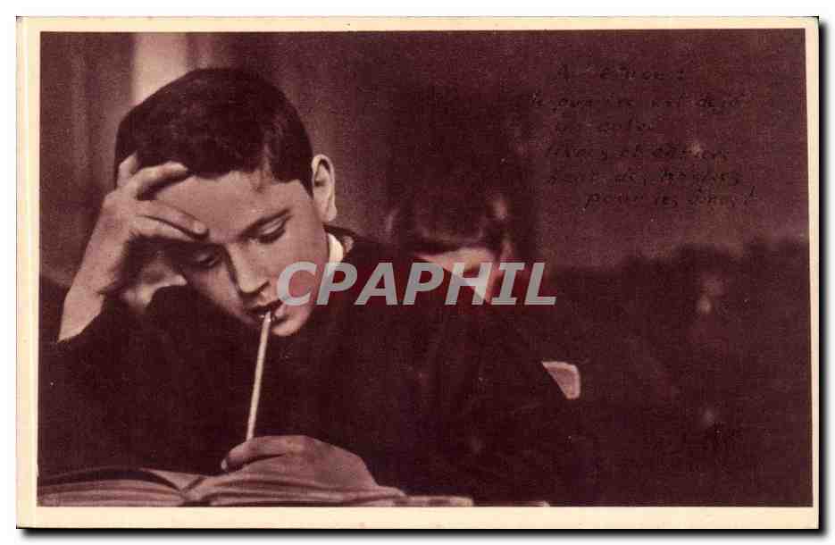 Fantaisie - Enfants - Ecolier - CPA 