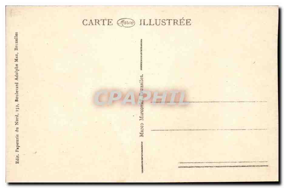 Belgique - Belgium - Bruxeles - Brussels - Place de Brouchere - automobile - - CPA  — Verso