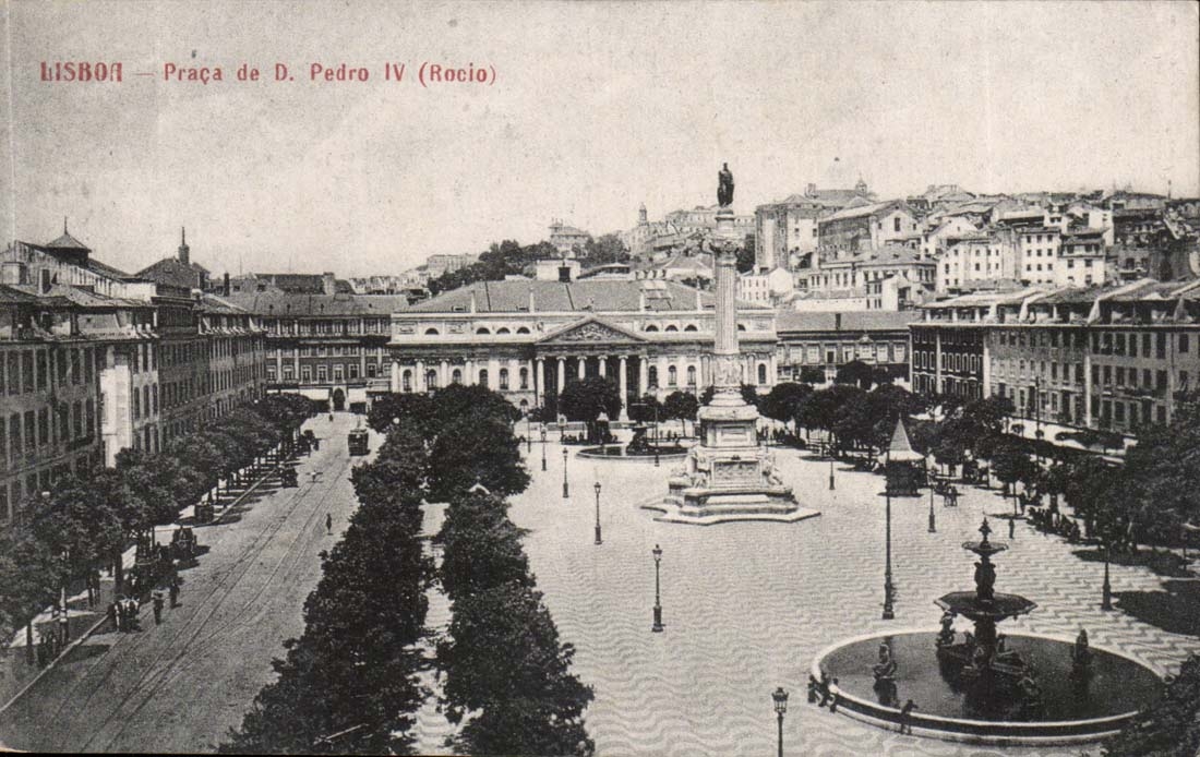 Portugal - Lisboa - Praca de D Pedro IV Rocia - CPA 