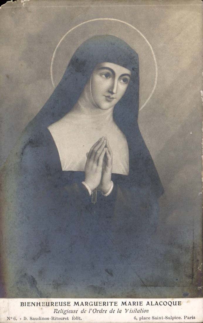 Bienheureuse marguerite Marie Alacoque - Reigieuse de l'Ordre de la Visilation - CPA 