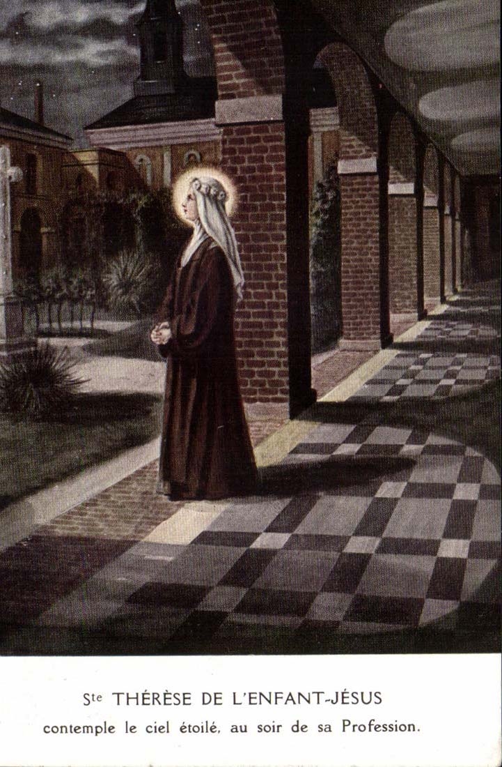 Ste Therese de L'Enfant Jesus - Contemple le ciel etoile au soir de la Profession - CPA 