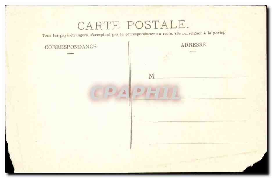 Fantaisie - Enfants - Colonie Edouard - L'Eglise du Porge CPA  — Rückseite