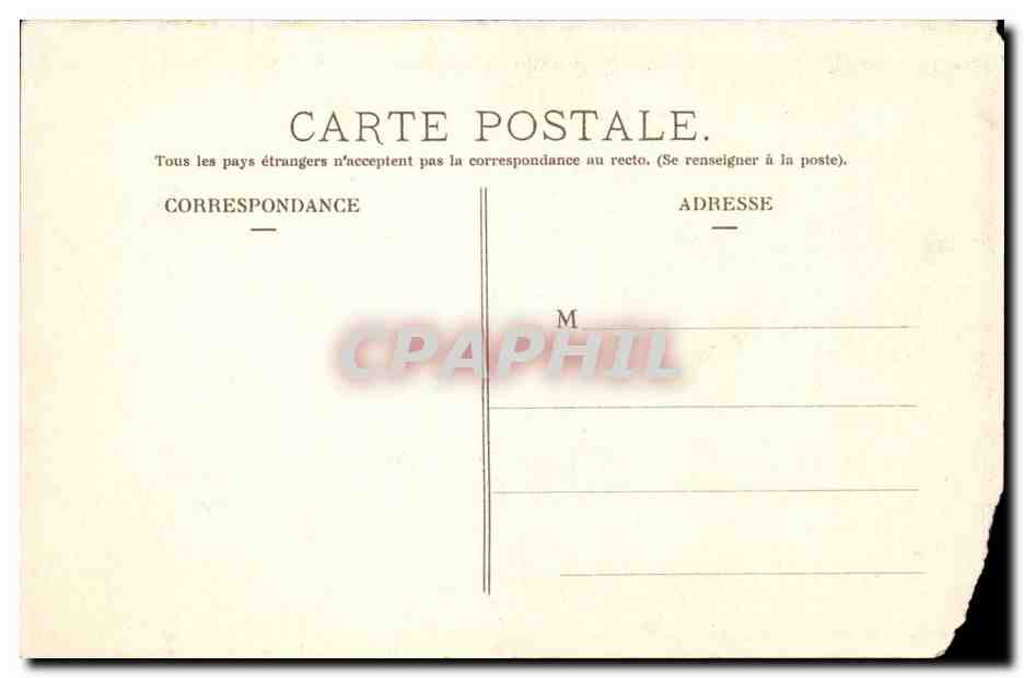 Fantaisie - Enfants - Patronage Olier - En Promenade - Au Bois de Boulogne CPA  — Rückseite